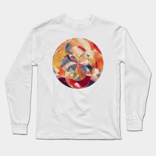 Geometric Abstract Circle Long Sleeve T-Shirt